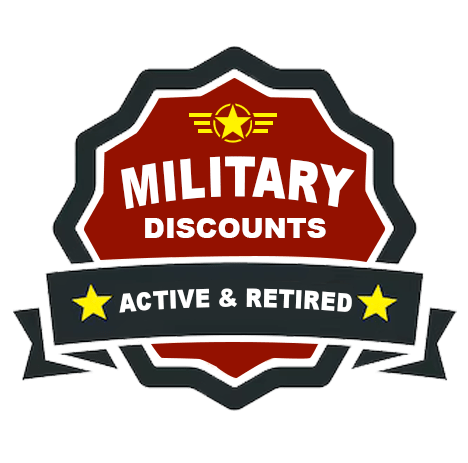 MILITARY DISCOUNTS BADGE